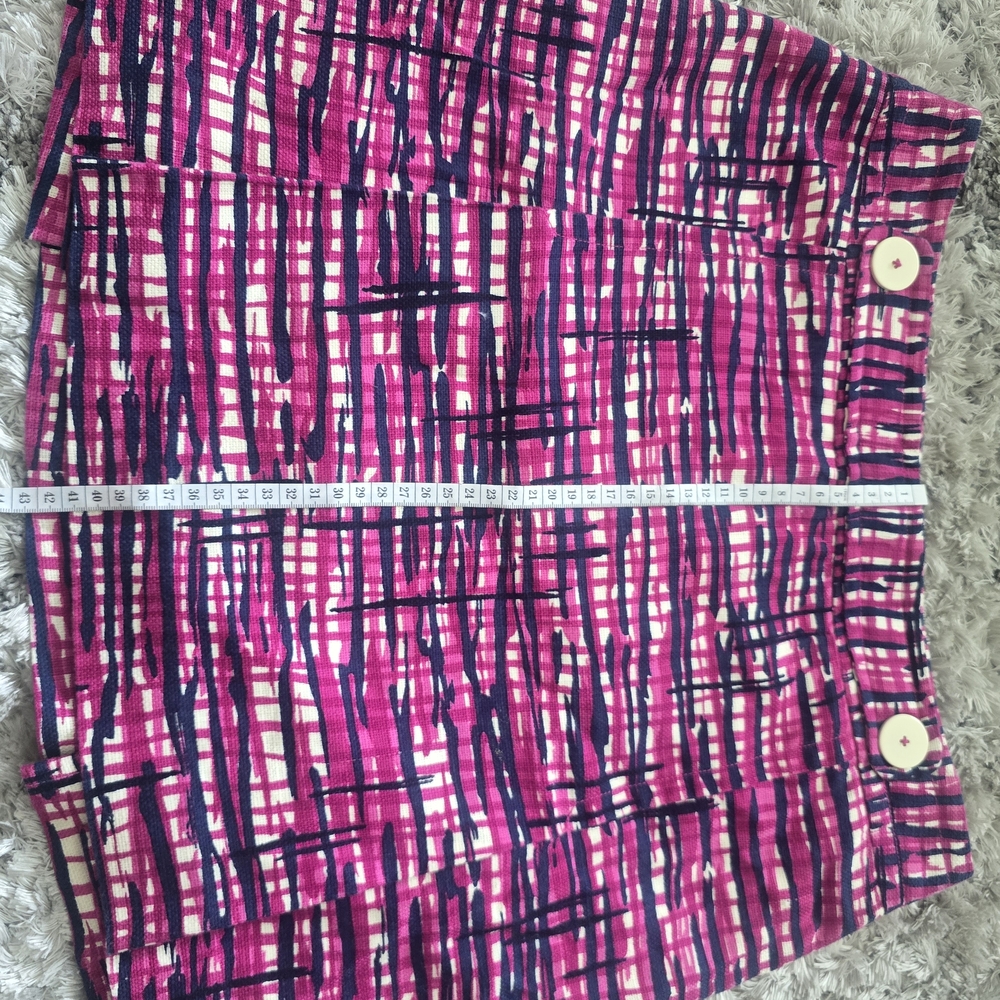 Lilly Pulitzer Pink and Blue Mini Skirt